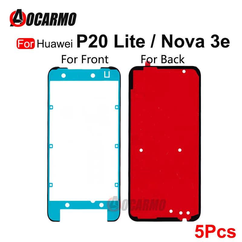5 шт. клейкая лента для передней и задней крышки ЖК-дисплея Huawei P20 Lite | Мобильные