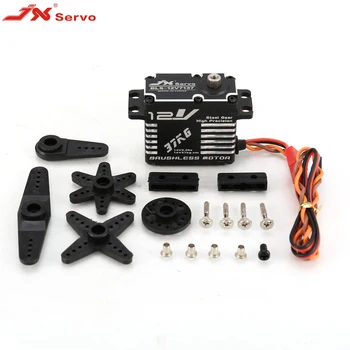 

JX BLS-12V7137 37KG Metal Steering Digital Gear Brushless Servo with 12V HV High Torque Voltage for RC Car Robot aircraft Drone