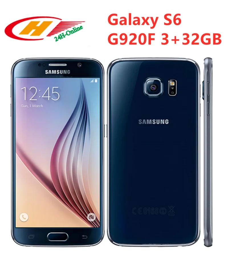 Samsung Galaxy S6 G920F телефон Octa LTE Core 5 1 дюймов 3 Гб оперативной памяти 32 встроенной