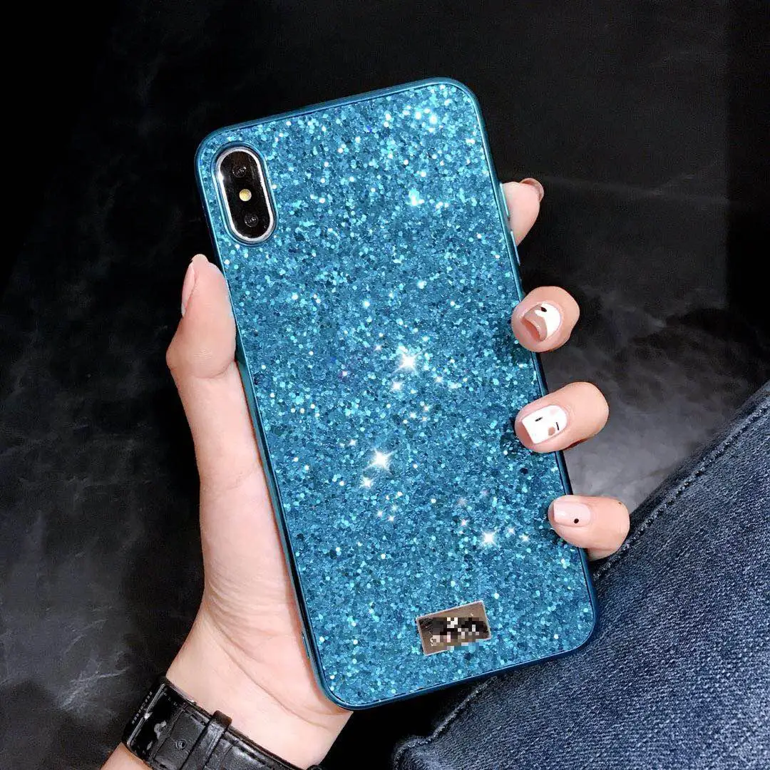 

Fashion Simple Sequin Bling Phone Cover Case For Huawei P20 Lite Pro Mate 20 Lite Pro X Nove 3i 4 Luxury Hard Cases Coque Fundas