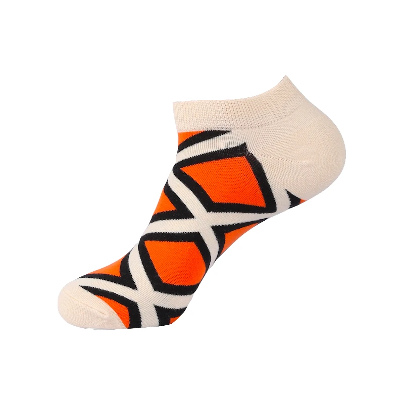 Хлопковые женские и мужские носки-следки, забавные летние уличные носки в стиле Харадзюку, носки-тапочки унисекс, новинка, носки с рисунками из мультфильмов, счастливые носки - Цвет: S37