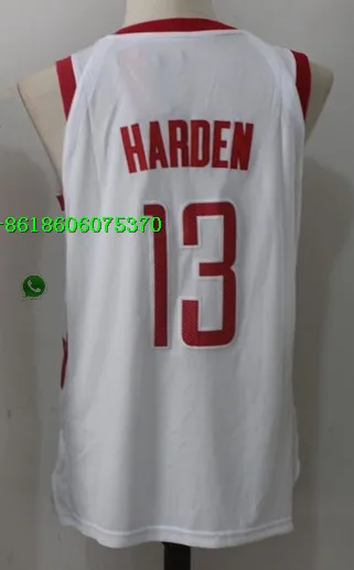 As photo Мужские baskeball Хьюстон Джеймс Харден Уэстбрук Оладжьювон Клайд Дрекслер Шорты Майки - Цвет: As photo