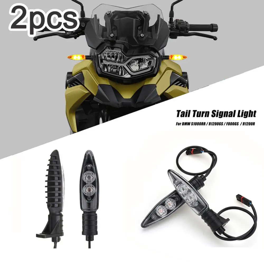 

2pcs Motorcycle Turn Signal LED Lights High Brightness Light Indicators Warning Lamp Compatible with BMW R1200 F800 F650GS F700G