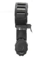  360 Swivel Bicycle Cycle Bike Front Torch Mount LED  Headlight Holder Clip Rubber For 20-45mm Diameter Flashlight 