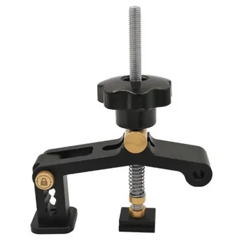 

T-Track Adjustable Hold Down Clamp For Standard T-Slot Router Table Woodworking 30 / 45 Type 3 Gears Adjustable T Track Clamp