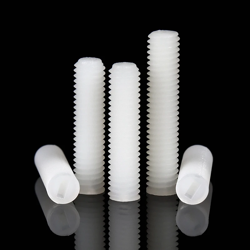 

Nylon PA66 Slotted head Set Screw M3 M4 M5 M6 M8