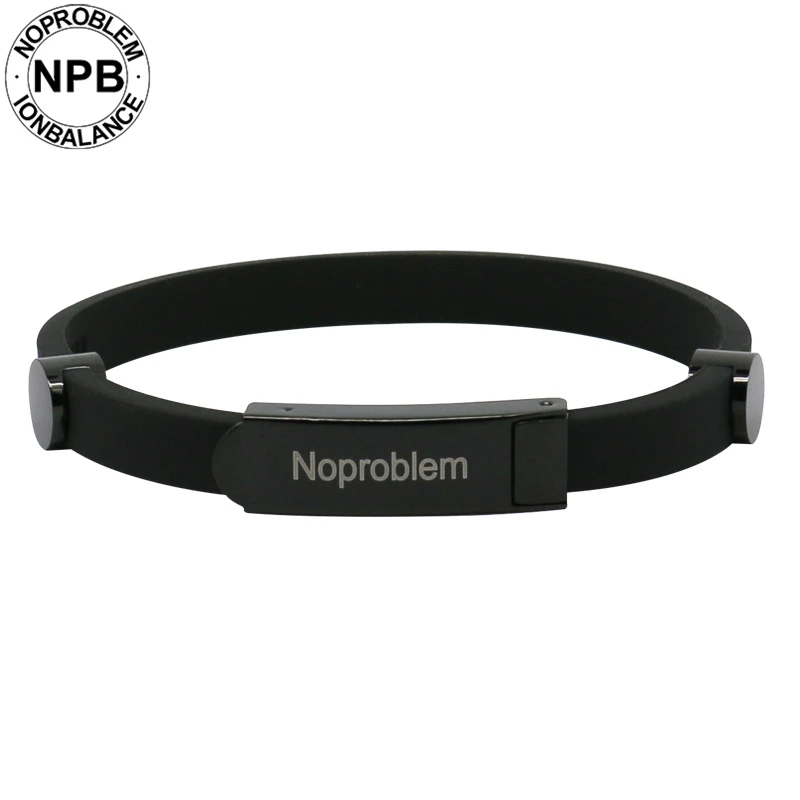 Новые поступления Noproblem uxury charm energy infinity health ion фитнес силиконовые водонепроницаемые турмалиновые браслеты