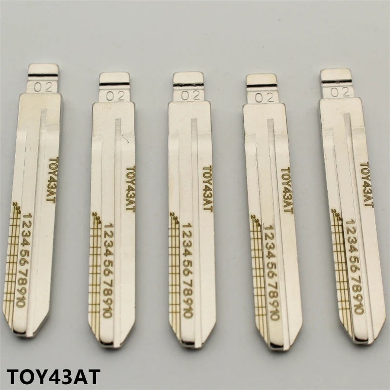 

XIEAILI OEM 30Pcs NO.2 TOY43AT Engraved Line Key Blade Scale Shearing Teeth Uncut Key Blade For Toyota Camry/Corolla/Reiz K440