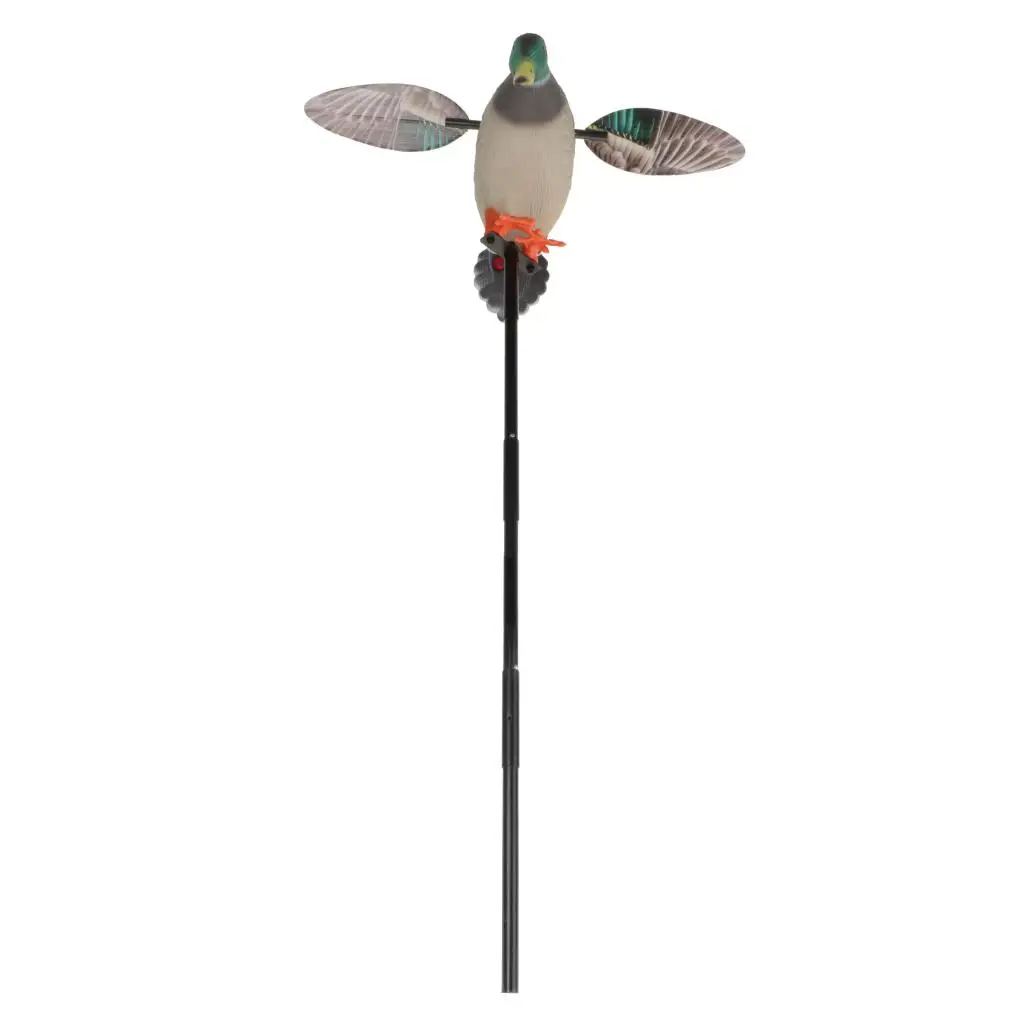 Duck Motion Decoy, Simulation Mallard Drake Hunt Bait with Bracket, Remote Control, Electric Garden Duck for Outdoor Hunting