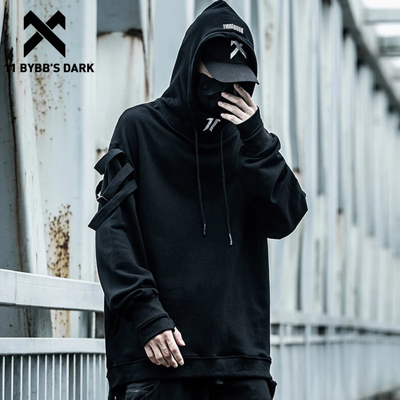 11 BYBB'S DARK тактическая функция Harajuku Толстовка мужская вышивка ниндзя уличная