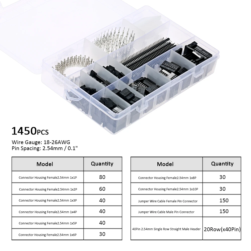 1450 шт. 2 54 мм штырьковый разъем для электроники Arduino|Соединители| |