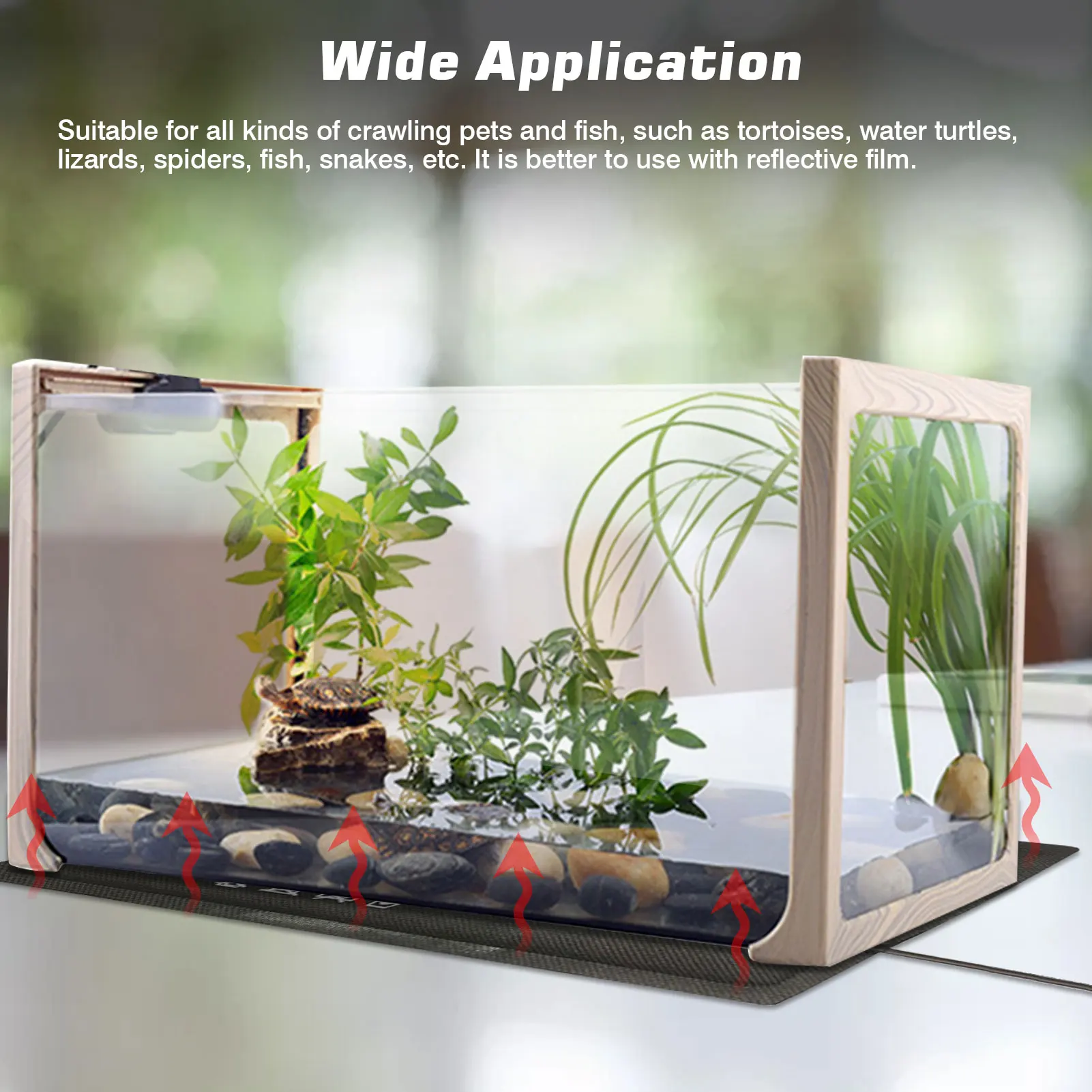 Reptile Heating Warm Pad Terrarium Heating Mat Waterproof Temperature Controller Incubator Mat Tools Turtles Snake Lizard For reptile heating mat