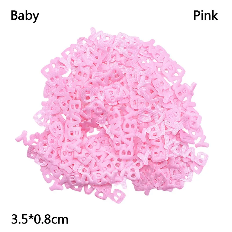 100Pcs-B07 100 шт Розовый Синий Мини ткань конфетти ноги, детская коляска, нагрудник, Детская форма конфетти пол раскрыть ребенка душ вечерние украшения - Цвет: 100Pcs-B07