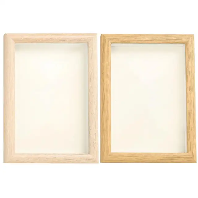 Fog Tölgy Képkeret Üveg Fa Függő Fotó Tartó Az Asztallapokhoz. Keretek Díszítik A Hálószoba Nappali Dekorációját 1 Db - Image 6