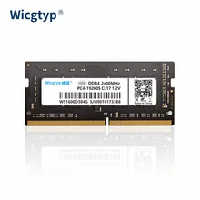 Wicgtyp DDR4 16 Гб ОЗУ ПК ноутбук память 2400 МГц 260pin высокая производительность скорость 1,2 в DDR4-NB-8G