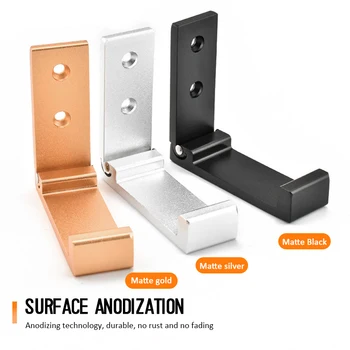 

2020 New Five Colors Headphone Stand Headphones Foldable Stand Holder Aluminum Alloy Headphone Holder Wall Hanger Hook
