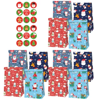 

1 Set of Sweets Paper Bags Christmas Paper Pouch Candy Bags for Christmas Gifts