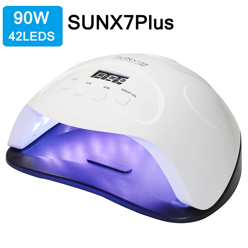 

90/54/36W LED Lamp for Nail Dryers Double Hand 42/36 Pieces UV Lamp for Nail Polish Treatment UV Gel with LCD Display Detection