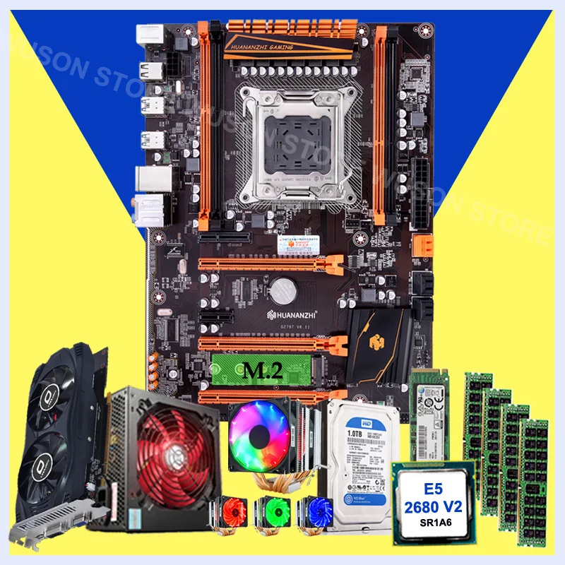 新H+2680 V2+48 1600+GTX750Ti+三星SSD128G+冰曼Fan+HDD1TB+金河田电源
