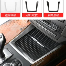Porte gobelet de contrôle Central 3 styles, cadre décoratif latéral, garniture de porte gobelet d'eau pour BMW X5 E70 2008 2009 2010 2011 2012 2013