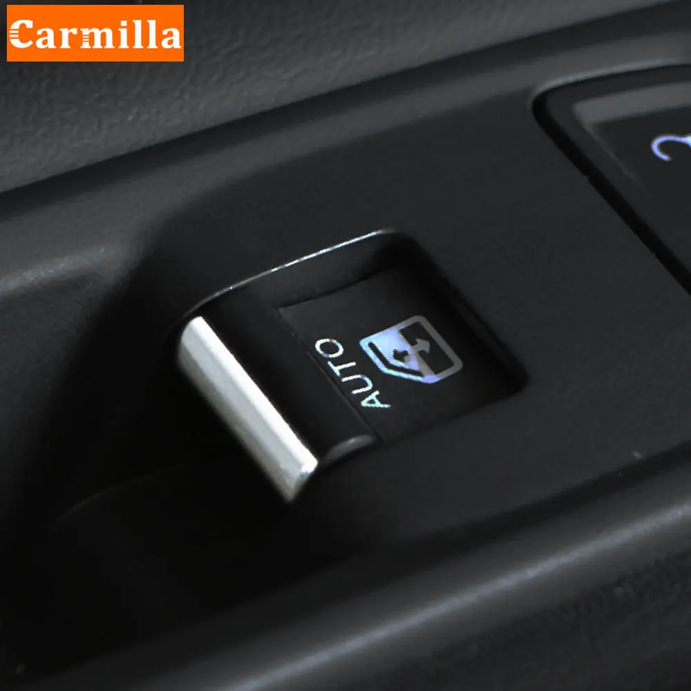 Carmilla 7 Pz/Set Abs Chrome Interni Auto Windows Sollevatore Pannello Di Copertura Trim Sticker Per Fiat 500X 500X2015-2021 Accessori