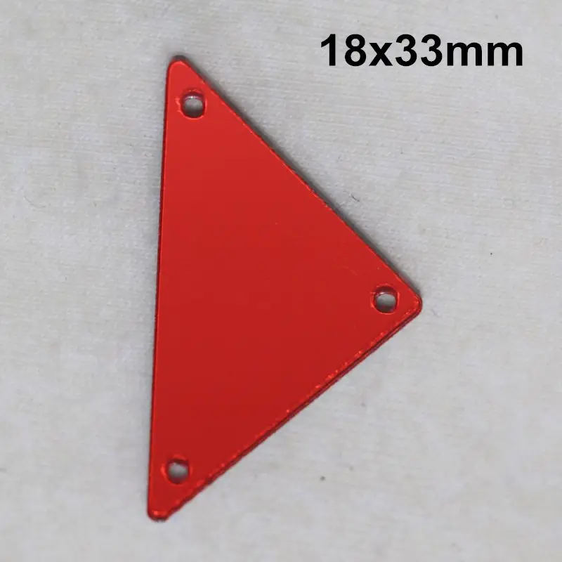 A21-18x33 Светлый Сиам acryl ic зеркало пришить Стразы DIY Flatback зеркало акрил пришивные стразы с отверстиями для шитья - Цвет: A21-18x33