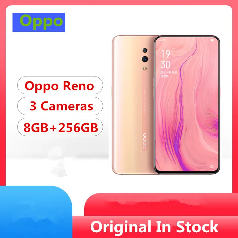 Oppo Reno мобильный телефон Snapdragon 710 Android 9,0 6," AMOLED Полный экран 48.0MP слайд-камера экран отпечатков пальцев+ Лицо ID VOOC