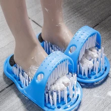 cepillo de pies Limpiador de ducha masajeador de pies limpiador Spa exfoliante lavado pantuflas herramientas baño Baño cepillos para pies eliminar la piel muerta 1 ud.
