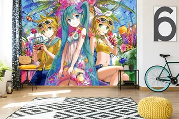 

[Self-Adhesive] 3D Hatsune Miku 9473 Japan Anime Wall Paper mural Wall Print Decal Wall Murals