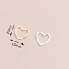 100pcs Small Hollow Hearts Connectors Beads for DIY Bracelets Necklaces Gold Silver Color 10x10mm Making Finding Charms Jewelry ► Photo 2/6