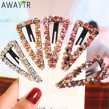 

Fashion Girl Hair Claw Geometric Imitation Pearl Hairpin Crab Retro Heart Shape Crystal Hair Clips Hair Accessories for Women