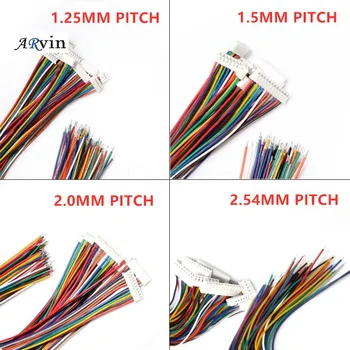 1.0 1.25 1.5 2.0 2.54, SH, JST, ZH, PH, XH, 1.0mm, 1.25mm, 1.5mm, 2.0mm, 2.54mm, 와이어 암 플러그 커넥터, 2, 3, 4, 5, 6, 10 개 핀, 7, 8, P 핀