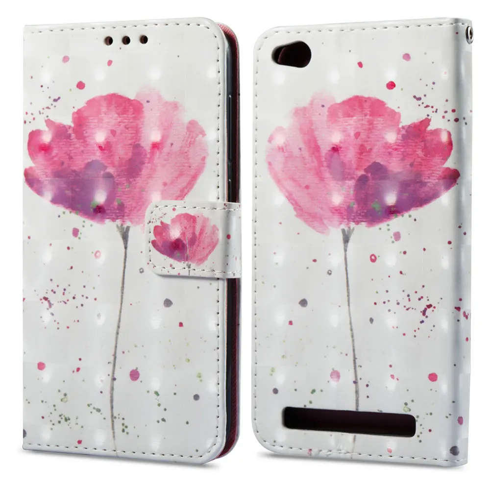Магнитный чехол-бумажник из искусственной кожи для Red mi Note 7 Coque mi 8 A2 6X A1 5X Единорог чехол для Red mi Note5 Pro Note4X 5A 4A Чехол-книжка - Цвет: 2