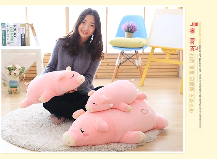 Kawaii Спящая поросенок животных свинья Подушка милые девочки Детские куклы детские игрушки