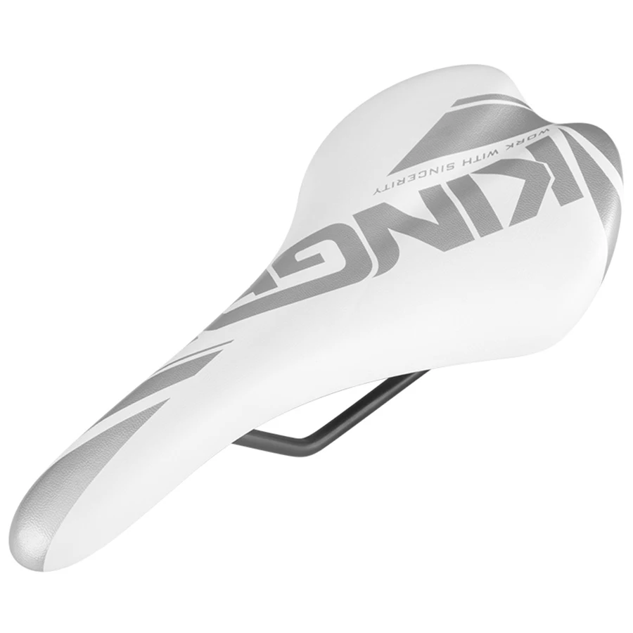 

KINGBIKE Synthetic Leather Steel Rail Hollow Saddle Breathable Soft Cushion Road MTB Fixed Gear Bike Bicycle Cycling Seat Saddle
