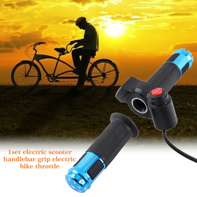 US $8.21 Aluminium Alloy LED Display Twist Accessories Accelerator Electric Bike Use For Scooter Handle Spee