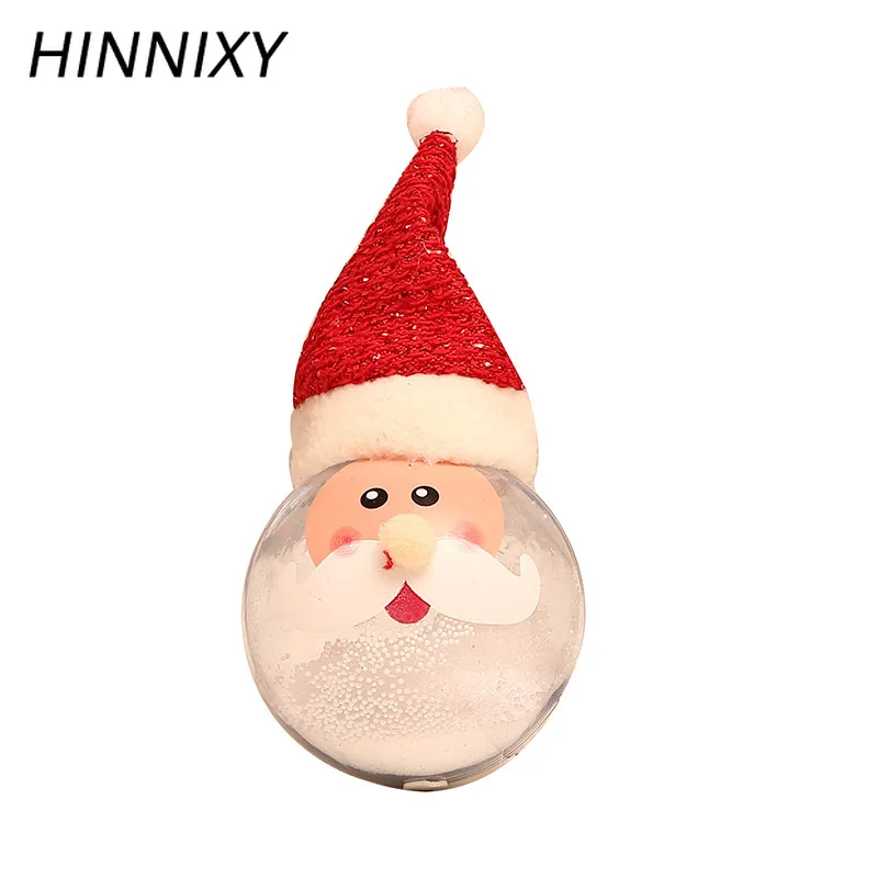 Hinnixy Luminous Christmas Tree Hanging Decoration Santa Snowman Deer Transparent Ball Night Light Holiday Xmas Decor Lighting | Освещение