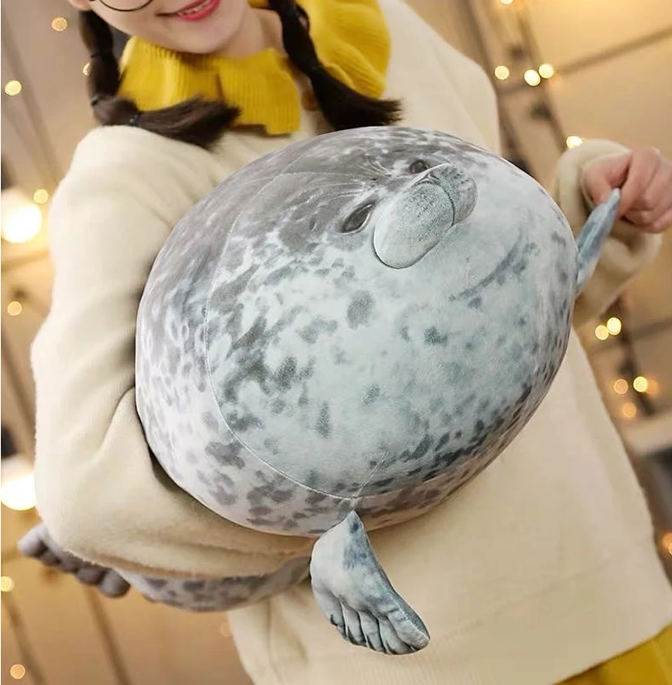Милая Подушка-тюлень морской Лев плюшевый игрушки 3D новинка Пледы Подушки мягкие уплотнения плюшевый малыш девочка подарки на день рождения вечерние подушки
