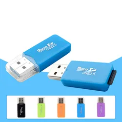 Mini lecteur de carte mémoire intelligent Portable, 5 pièces, pour carte TF Micro SD USB 2.0 de haute qualité 
