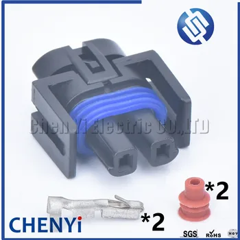 

2 pin car waterproof auto connector 1.5 female 12162017 air conditioner compressor electric wire harness plug connector H1348-2P