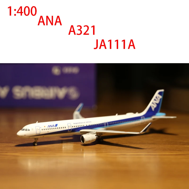 Модель литая самолета в масштабе 1:400 ANA A321 JA111A модель из сплава статический