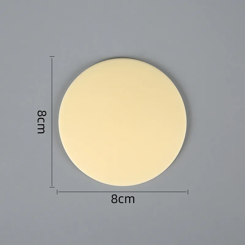 8cm Soft Silicone Crash Pad Home Anti-collision Strong Sticky Door Back Handle Bumper Touch Refrigerator Toilet Sucker Foot Pad
