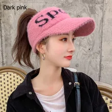 Плюшевая Кепка с козырьком, теплая Осенняя зимняя спортивная кепка без верха, бейсболка NFE99