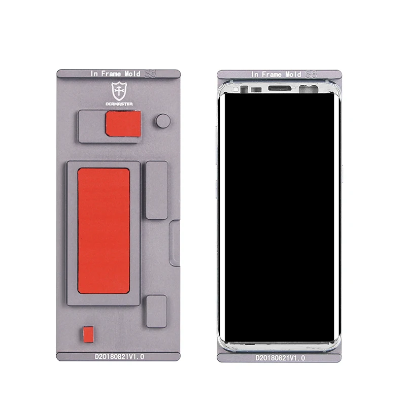 1 шт. в рамке форма для ламинирования для samsung S7 edge/S8/S8 plus/S9/S9 plus/Note 8 ЖК-дисплей негнущийся гибкий Ламинирующий очиститель