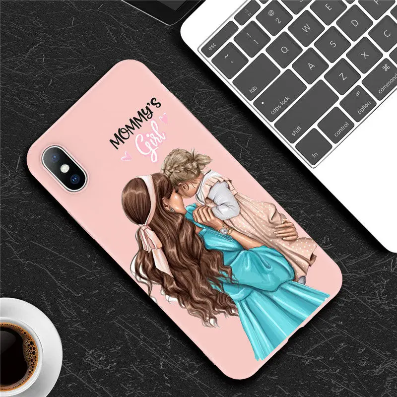 AC6423 Lovebay для iPhone 6, 6 s, 7, 8 Plus, 11 Pro Max X, XR, XS Max, чехол для телефона с изображением мультяшного жирафа, мягкий ТПУ чехол для королевы, конфет, Парижа, девушки - Цвет: AC6423