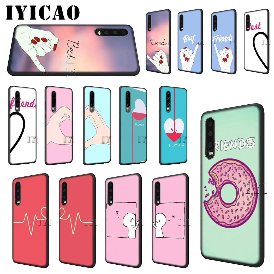 Мягкий чехол для пары Best Friends Honor 6A 7A 3 ГБ Pro 7C 5 99 дюйма 7X 8 Lite 8X 8C 9 10 Note View 20 9X |
