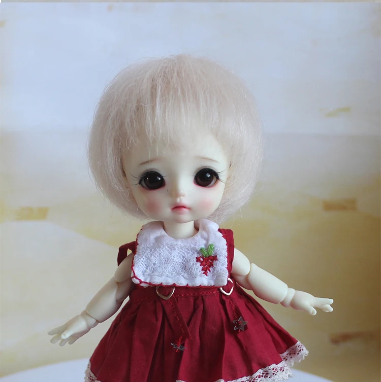 1/8 bjd jd Кукла короткие парики мохер материал для 5-6 дюймов окружность головы куклы ob11 куклы парики для куклы аксессуары игрушки