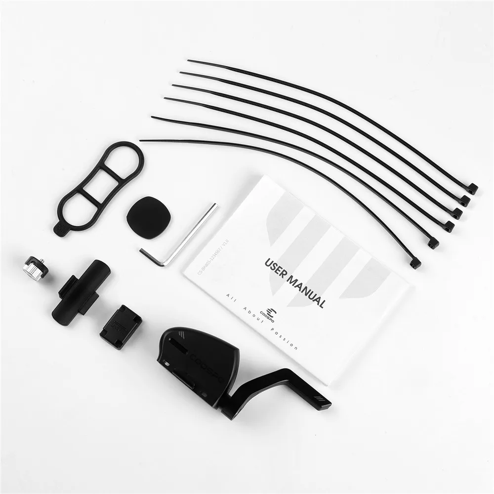 COOSPO - Capteur Vitesse Et Cadence Vélo 2 En 1 - Bluetooth/Ant+ - Compatible Zwift, Wahoo, GPS Vélo