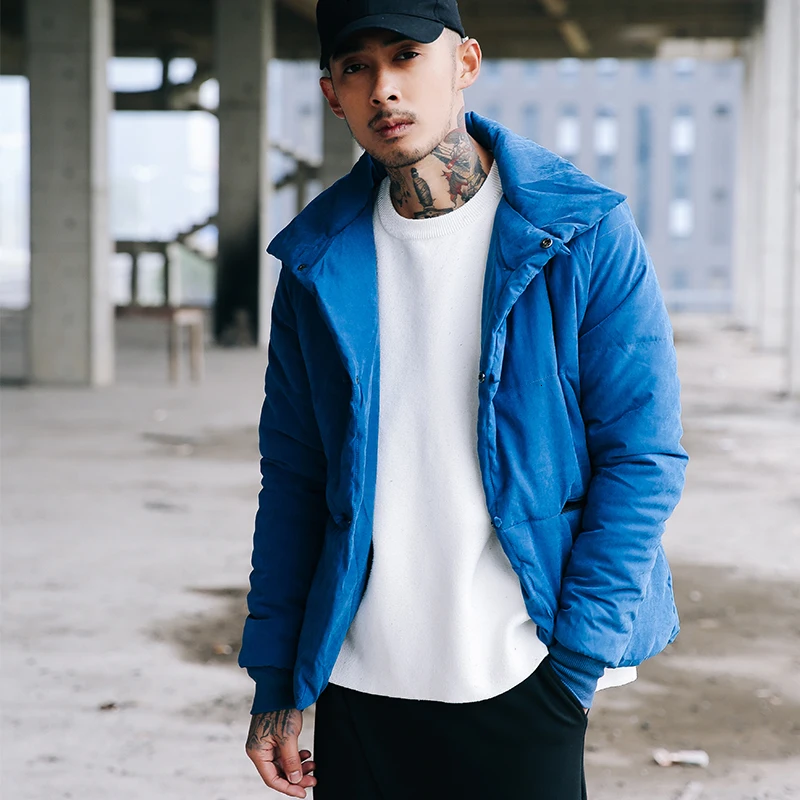 

Winter Parkas Men 2020 Fashion Turn-down Collar Male Parka Jacket Mens Solid Thick Jackets Coats Man Manteau Homme Hiver
