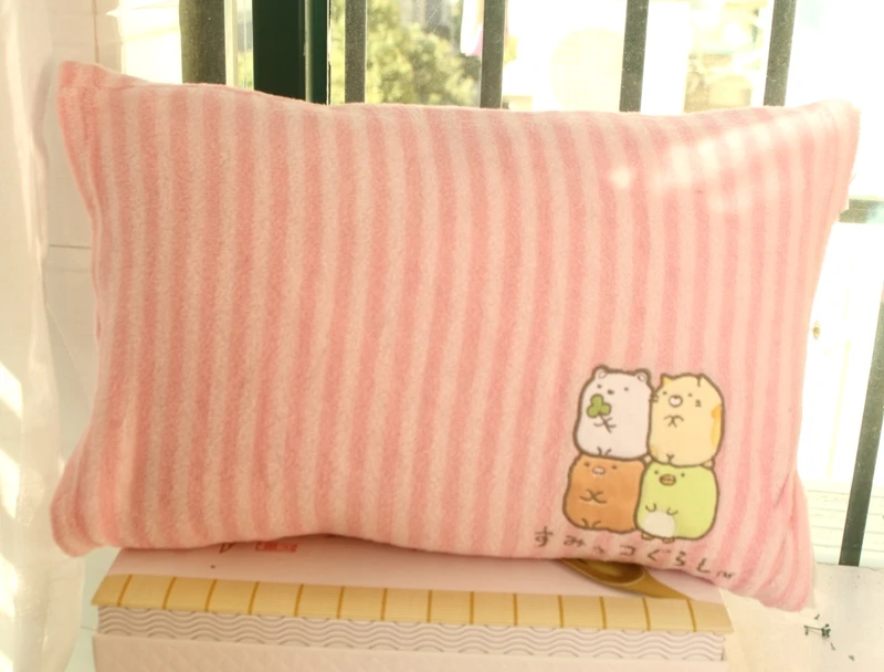 

1PCS Pink Sumikko gurashi Pillow Case Soft Home Bedroom Pillows Cover Cartoon Decorative Throw Pillowcase Unisex New